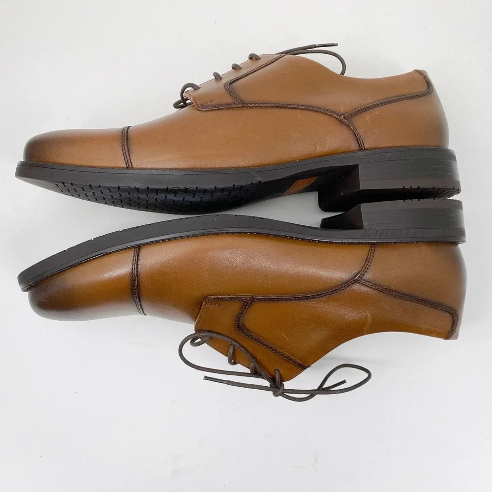 Cole Haan Bedford Grand‎ 360 Cap Toe Oxford Mens 12 M British Tan Leather NWOB
